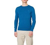 TOM TAILOR Men's 1012819 Basic knitted jumper, 26127 - Royal Blue Melange, XL