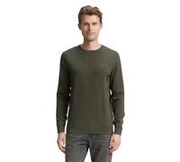 TOM TAILOR Men's 1012819 Sweater, 24244 Coloured Forest Green Melange, XXXL
