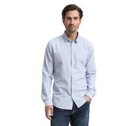 TOM TAILOR Men's 1023881 Slim fit Shirt, 24183 Light Blue White Structure, M