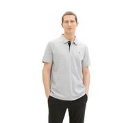 TOM TAILOR Men's 1031006 Basic piqué Polo Shirt, 12035-Grey Heather Melange, XL