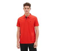 TOM TAILOR Men's 1031006 Polo Shirt, 13189-Basic Red, S