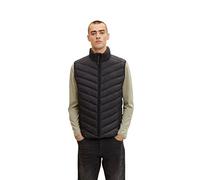 TOM TAILOR Men's 1031473 Vest, 29999-Black, XL