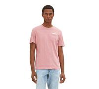 TOM TAILOR Men's 1035568 T-Shirt with Chest Pocket, 31492-Velvet Rose Beige Inject, M