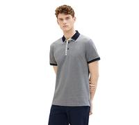 TOM TAILOR Men's 1035621 Polo Shirt, 31501-Navy Vintage Beige Twotone, XL