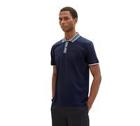 TOM TAILOR Men's 1036370 Pique Polo Shirt with Chest Pocket, 10668-Sky Captain Blue, M