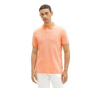 TOM TAILOR Men's 1036437 Polo Shirt with Stripes, 31994-Melon Orange White, XL