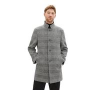 TOM TAILOR Men's 1037407 Wool Coat, 32806-Ecru Black Houndstooth, L
