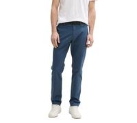 TOM TAILOR Men's 1037547 Trouser, 37141-Stormy Blue Navy Zig Zag, 30 W/34 L