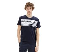 TOM TAILOR Men's 1037988 T-Shirt, 10668-Sky Captain Blue, M