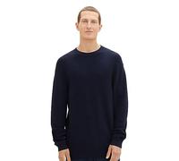 TOM TAILOR Men's 1038238 Sweater, 13160-Knitted Navy Melange, L