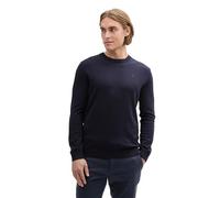 TOM TAILOR Men's 1038426 Jumper, 13160 - Knitted Navy Melange, L