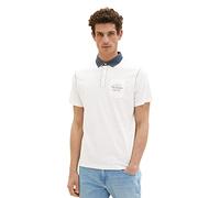 TOM TAILOR Men's 1038533 Polo Shirt, 10332-Off White, M