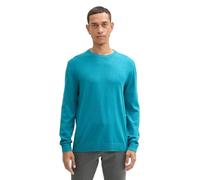 TOM TAILOR Men's 1039805 Jumper, 37094 - Turquoise Blue Melange, XL