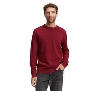 TOM TAILOR Men's 1039805 Pullover Sweater, 38762-Dark Samba Red Melange, XL