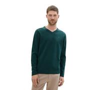 TOM TAILOR Men's 1039806 Pullover Sweater, 36296-Dark Tree Green Melange, M