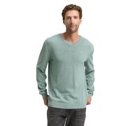 TOM TAILOR Men's 1039811 Pullover Sweater, 28732-Dark Smoke Green Melange, S