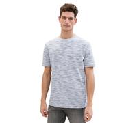 TOM TAILOR Men's 1040940 T-Shirt, 35057-White Navy Spacedye Pique, XXL