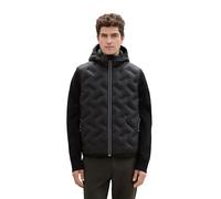 TOM TAILOR Men's 1041313 Vest, 29999-Black, XL