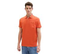 TOM TAILOR Men's 1041808 Basic Polo Shirt with Structure, 12883-Marocco Orange, L