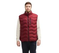 TOM TAILOR Men's 1042200 Vest, 13721-Burgundy Dark Red, XXL