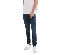 TOM TAILOR Men's 1042342 Troy Slim Jeans, 10114 Clean Dark Stone Blue Denim, 33 W/30 L