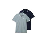 Tom Tailor 1042387 Short Sleeve Polo 2 Units Blue 3XL Men