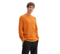 TOM TAILOR Men's 1042453 Pullover Sweater, 36300 Pumpkin Orange Melange, L