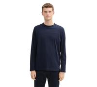 TOM TAILOR Men's Long-Sleeved T-Shirt, 10668 - Sky Captain Blue, L