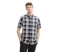 TOM TAILOR Men's 1045095 Shirt, 37318-Navy Multicol Check, XL