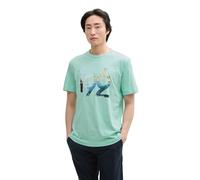 TOM TAILOR Men's 1046712 T-Shirt, 37105-Bright Mint Green, XS