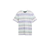 TOM TAILOR Men's 1046722 T-Shirt, 38128-Crest Blue Multi Colour Stripe, S