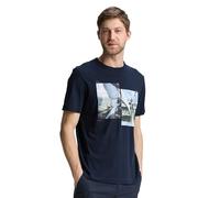 TOM TAILOR Men's 1046791 T-Shirt, 10668-Sky Captain Blue, XS