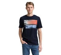 TOM TAILOR Men's 1046792 T-Shirt, 10668-Sky Captain Blue, 3XL