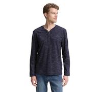 TOM TAILOR Men's 1047787 Long Sleeve T-Shirt, 38719-Navy Red Multi Inject, XL