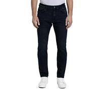 TOM TAILOR Men's 202212 Marvin Straight Jeans, 10136 - Dark Blue Denim, 33W / 32L