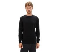TOM TAILOR Men's 202212 Strickpullover Crewneck Sweater, 29999 - Black, S