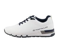 TOM TAILOR Men's 5380340018 Trainers, White, 45 EU, White, 11 UK