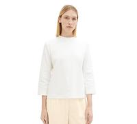 TOM TAILOR men's basic knit sweater with a V-neck, cargo beige melange, M