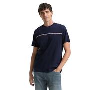 TOM TAILOR men's basic knitted sweater made of cotton, vintage beige gray melange, XXXL