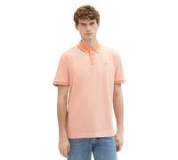 TOM TAILOR Men's 1040822 Polo Shirt, 35202-White Orange Twotone, XL