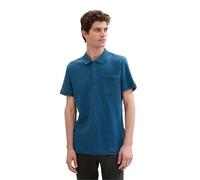 TOM TAILOR Men's Basic Polo Shirt with Structure, 13353 - Moes Blue, XL