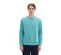 TOM TAILOR Men's Basic Sweatshirt with Structure, 35272 - Meadow Teal, XL