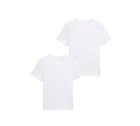 TOM TAILOR Men's Basic T-Shirt in Double Pack 1008638, 20000 - White, 3XL