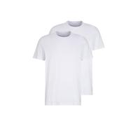 TOM TAILOR Men's Basic T-Shirt in Double Pack 1008638, 20000 - White, XXL