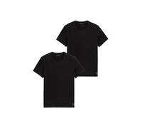 TOM TAILOR Men's Basic T-Shirt in Double Pack 1008638, 29999 - Black, S