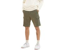TOM TAILOR Men's Bermuda Shorts 1035043, 31268 - Olive Diamond Structure, 28