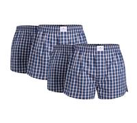 TOM TAILOR Men's Boxers, 4-Pack - Web Shorts, Cotton, Poplin, Checked...