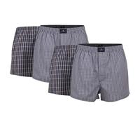 TOM TAILOR Men's Boxers, 4-Pack - Web Shorts, Cotton, Poplin, Checked...