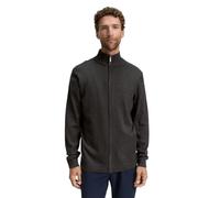 TOM TAILOR Men's Cardigan, 10617 - Black Grey Melange, L