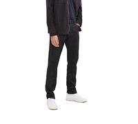 TOM TAILOR Men's Josh Regular Slim Jeans 1034118, 10245 - Clean Rinsed Black Denim, 32W / 32L